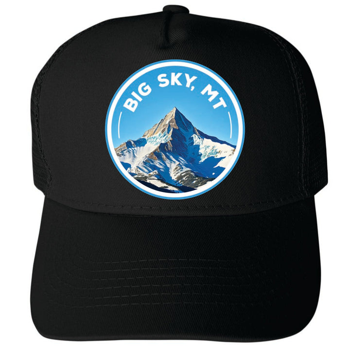 Big Sky Montana Design B Unisex Mesh Back Trucker Hat with Adjustable Snapback Image 4