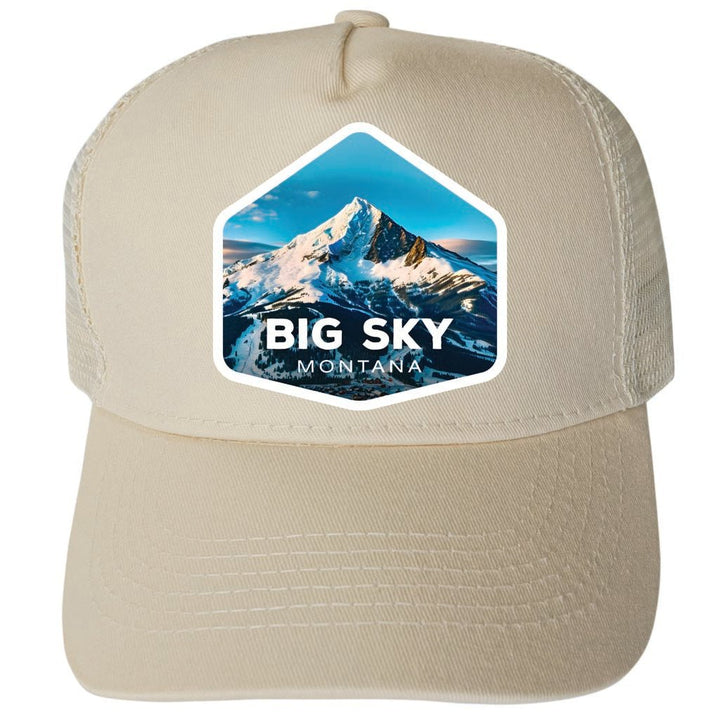 Big Sky Montana Design A Unisex Mesh Back Trucker Hat with Adjustable Snapback Image 4