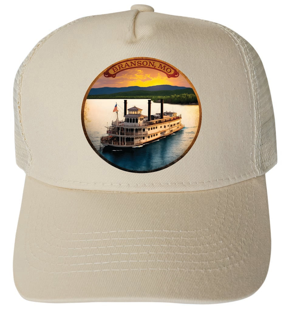 Branson Missouri Design C Unisex Mesh Back Trucker Hat with Adjustable Snapback Image 3