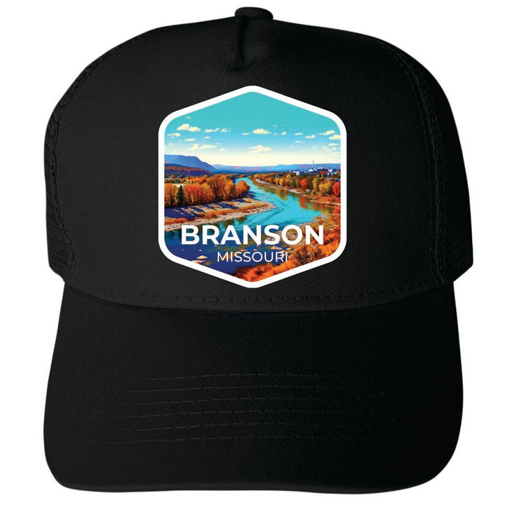 Branson Missouri Design B Unisex Mesh Back Trucker Hat with Adjustable Snapback Image 4