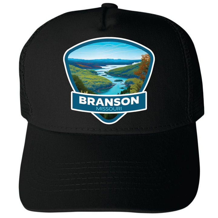 Branson Missouri Design A Unisex Mesh Back Trucker Hat with Adjustable Snapback Image 4