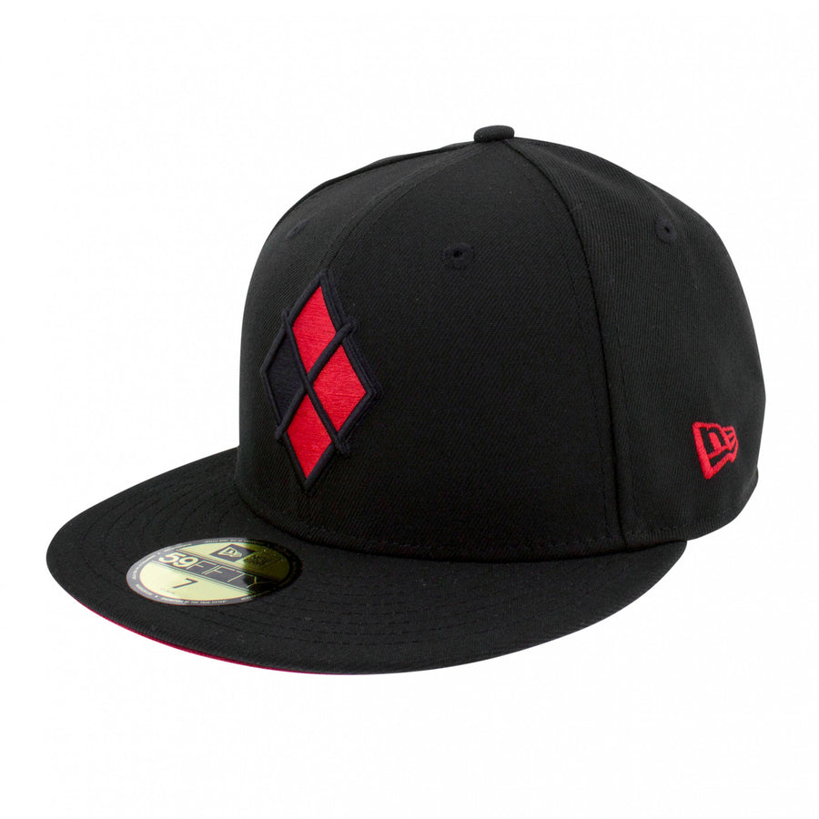 Harley Quinn Logo Era 59Fifty Fitted Hat Image 1