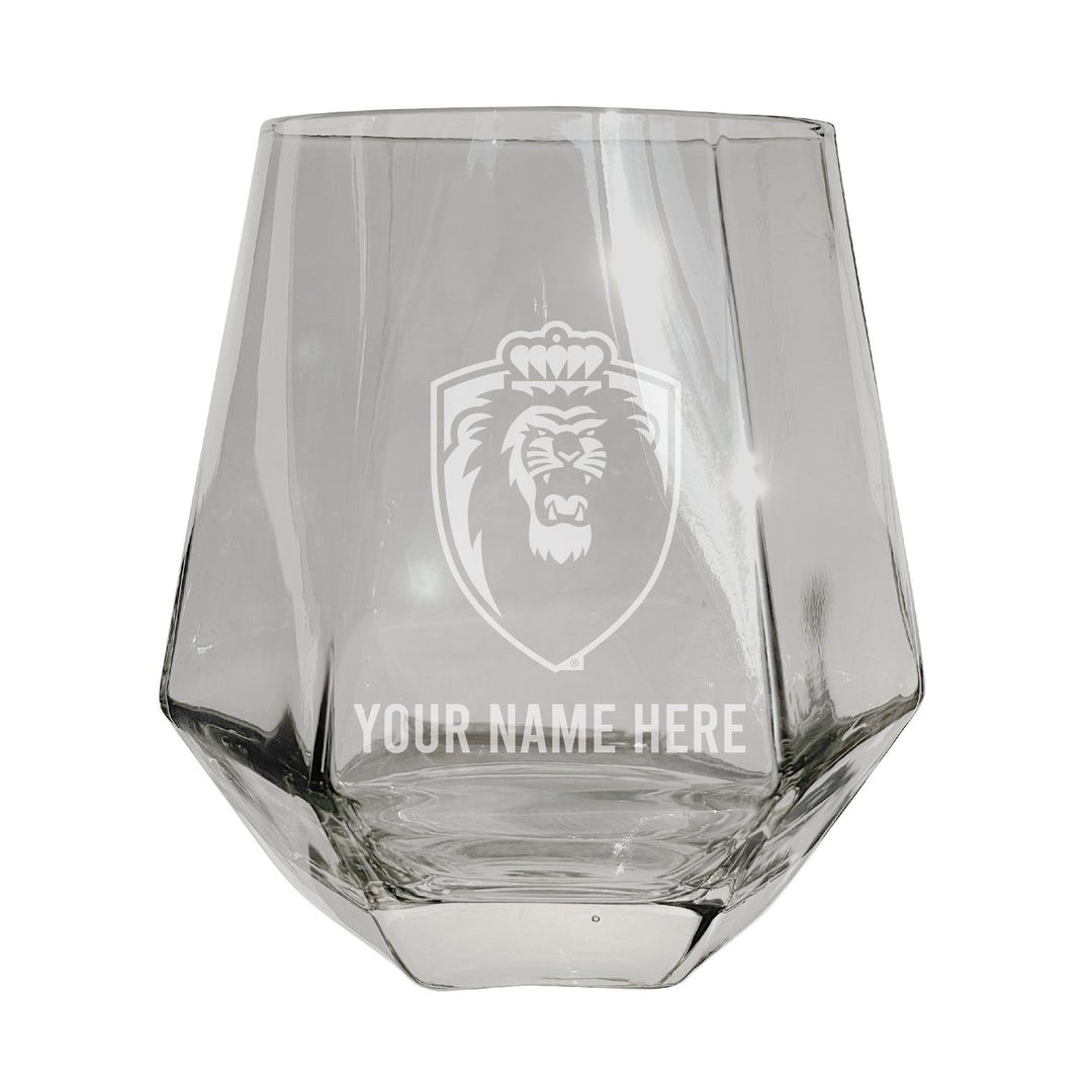 Old Dominion Monarchs Customizable Stemless Diamond Wine Glass Engraved 10 oz Officially Licensed Collegiate Product Image 1