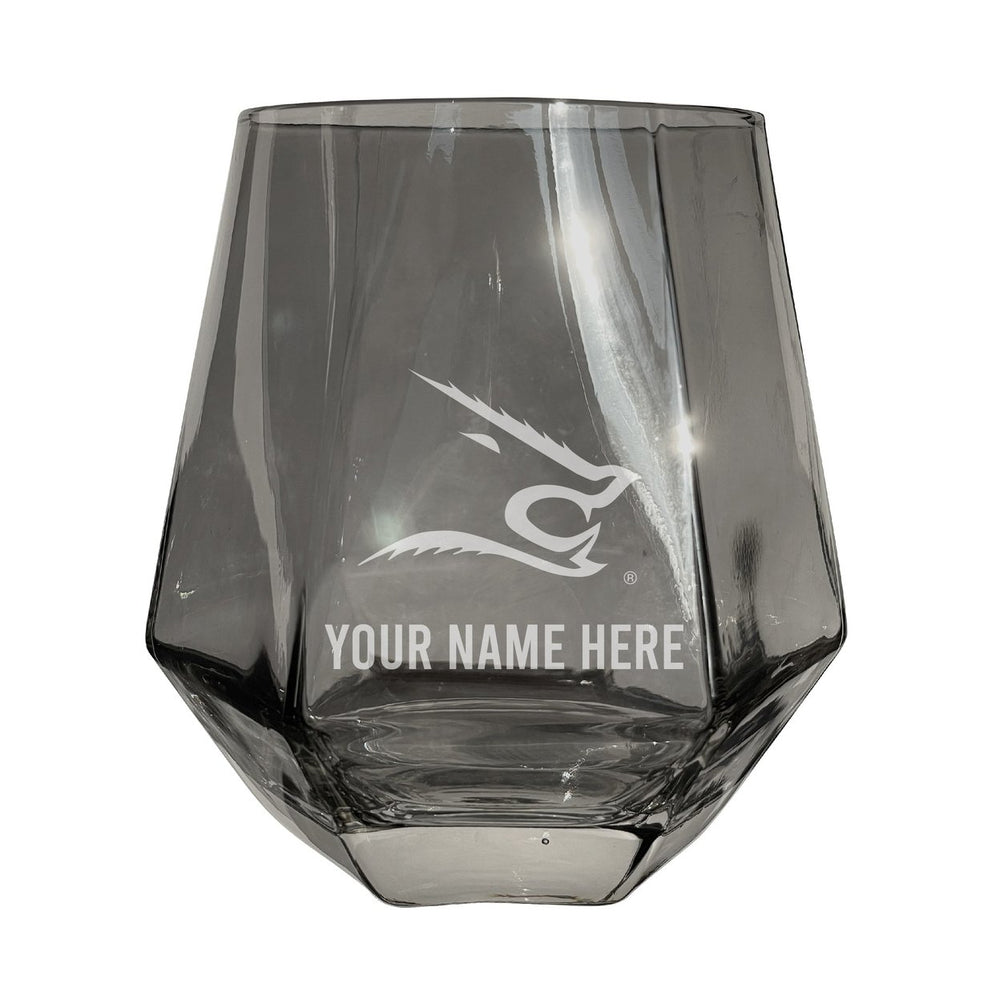 Texas AandM Kingsville Javelinas Customizable Stemless Diamond Wine Glass Engraved 10 oz Officially Licensed Collegiate Image 2