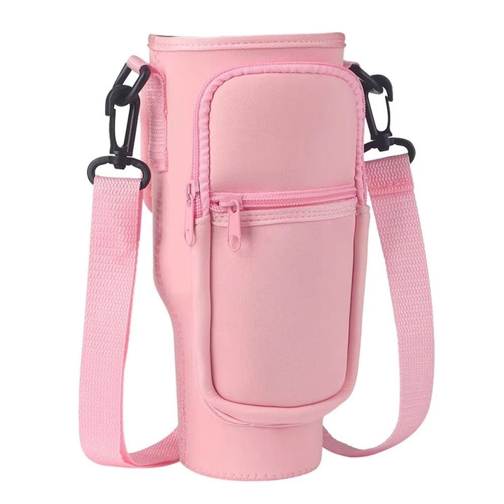 40oz Neoprene Water Bottle Carrier Bag For Stanley Quencher Cup Image 2