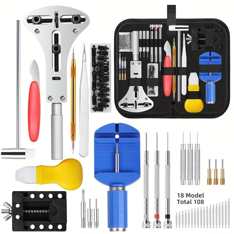 147pcs/set Watchmaker Watch Repair Repairing Tools Kit Case RemoverOpener Bar Set Convenience Brand Clock Tool Image 1