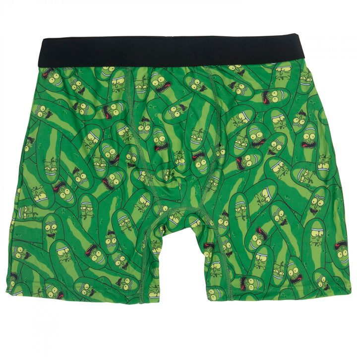 Rick and Morty Pickle Rick Collage Mens Boxer Briefs in Pickle Jar Image 2