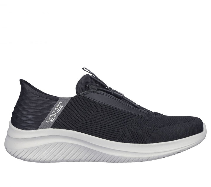 Skechers Mens Ultra Flex 3.0 - Finnik Slip-On Sneakers Black/Gray - 232405-BKGY Black / Gray Image 1