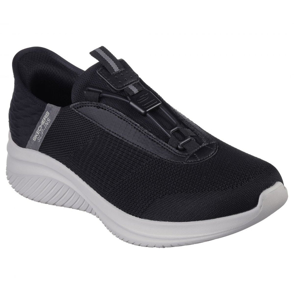 Skechers Mens Ultra Flex 3.0 - Finnik Slip-On Sneakers Black/Gray - 232405-BKGY Black / Gray Image 2