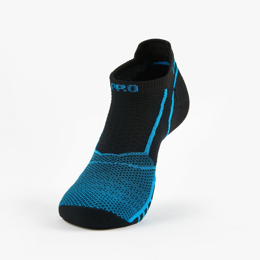 Thorlos Prolite Ultra-Light Cushion No Show Tab Socks Rocket Grip Blue Aster Black Image 1