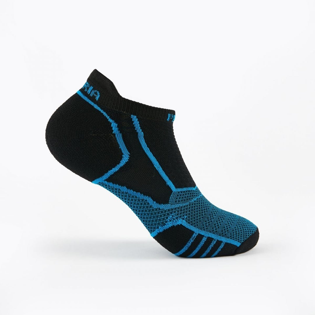 Thorlos Prolite Ultra-Light Cushion No Show Tab Socks Rocket Grip Blue Aster Black Image 3