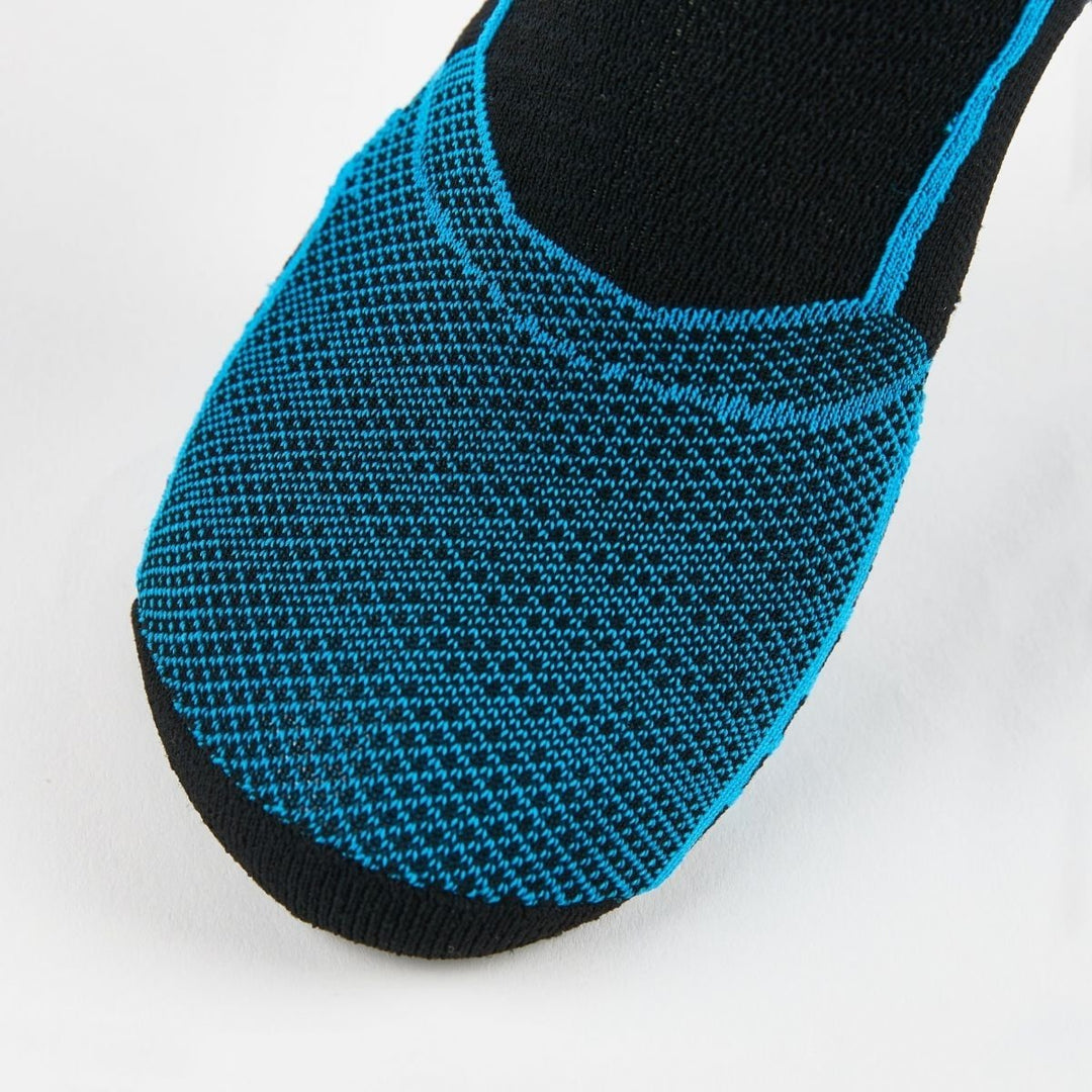 Thorlos Prolite Ultra-Light Cushion No Show Tab Socks Rocket Grip Blue Aster Black Image 4