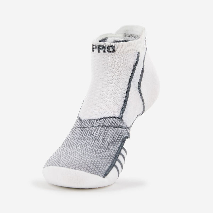 Thorlos Prolite Ultra-Light No Show Tab Socks Rocket Grip Grey Unisex Adult 066 Image 1