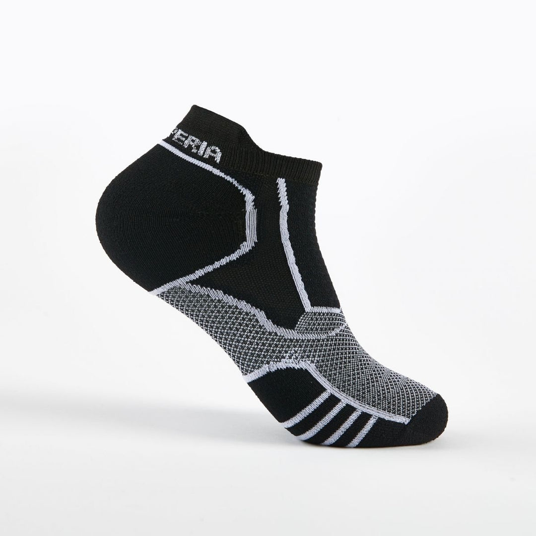 Thorlos Prolite Ultra-Light No Show Tab Socks Rocket Grip Black White 004 Image 3