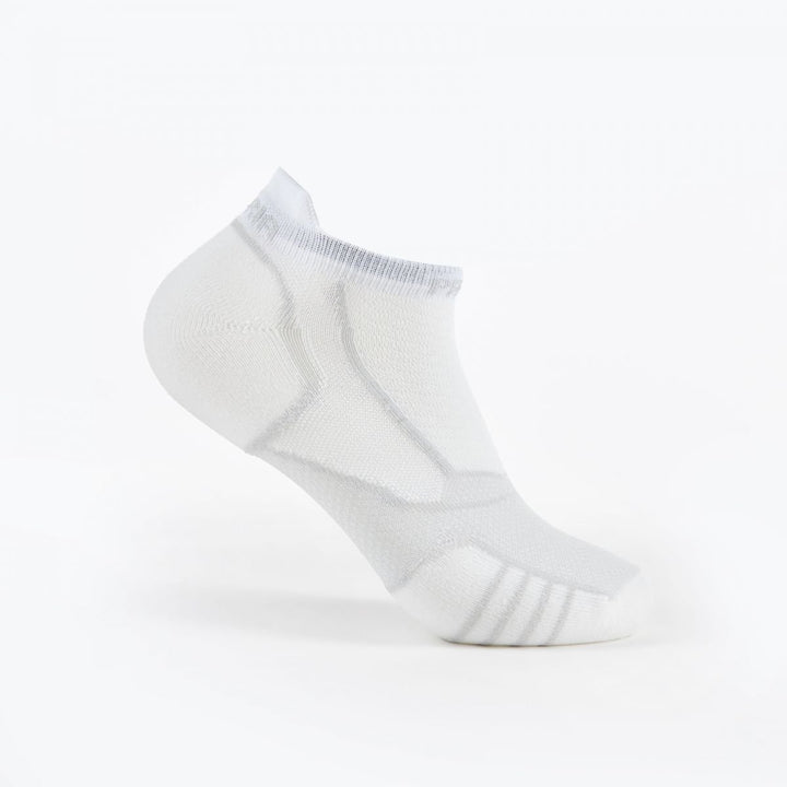 Thorlos Prolite Ultra-Light No Show Tab Socks Rocket Grip White Unisex Adult Image 3