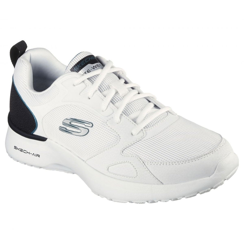 Skechers Mens Skech-Air Dynamight Sneaker White/Black - 232292-WBK WHITE/BLACK Image 2