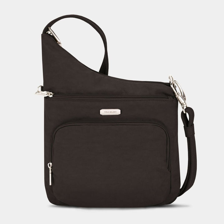 Travelon Anti-Theft Essentials North/South Asymmetric Crossbody Black - 43487-500 ONE SIZE BLACK Image 1