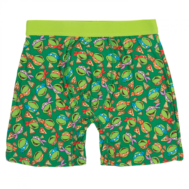 Teenage Mutant Ninja Turtles Mens Boxer Briefs in Pizza Box Image 2