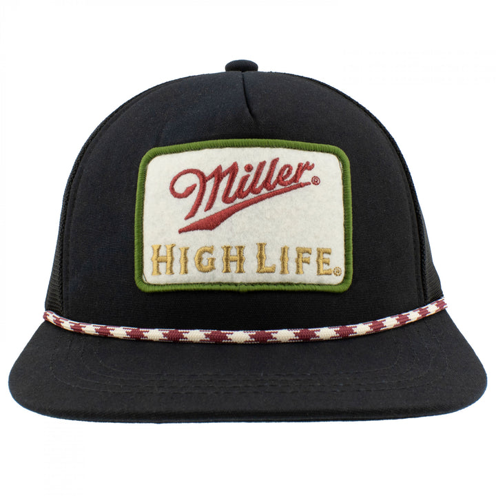 Miller High Life Patch Flat Bill Rope Hat Image 2