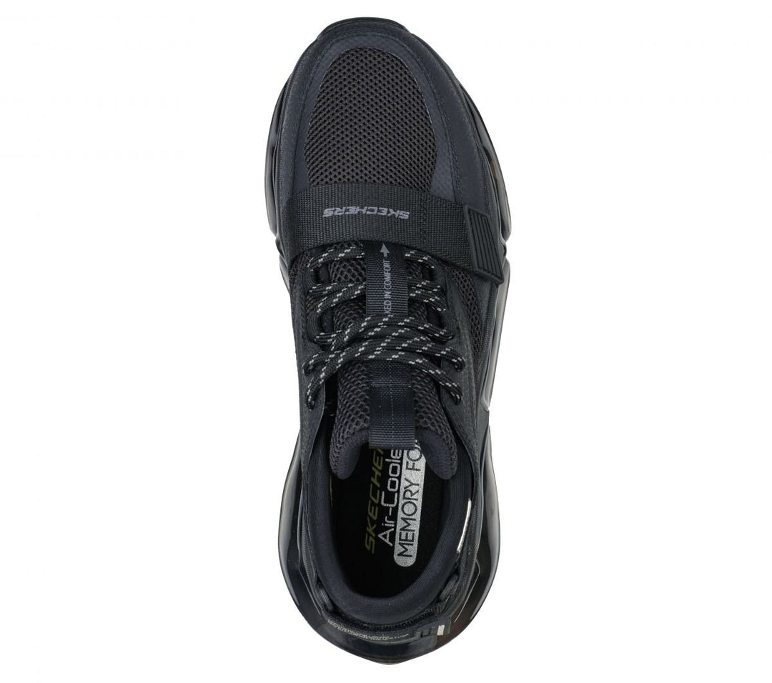 Skechers Mens Air Cushioning Mega Sneakers Black - 232384-BBK BLACK Image 3