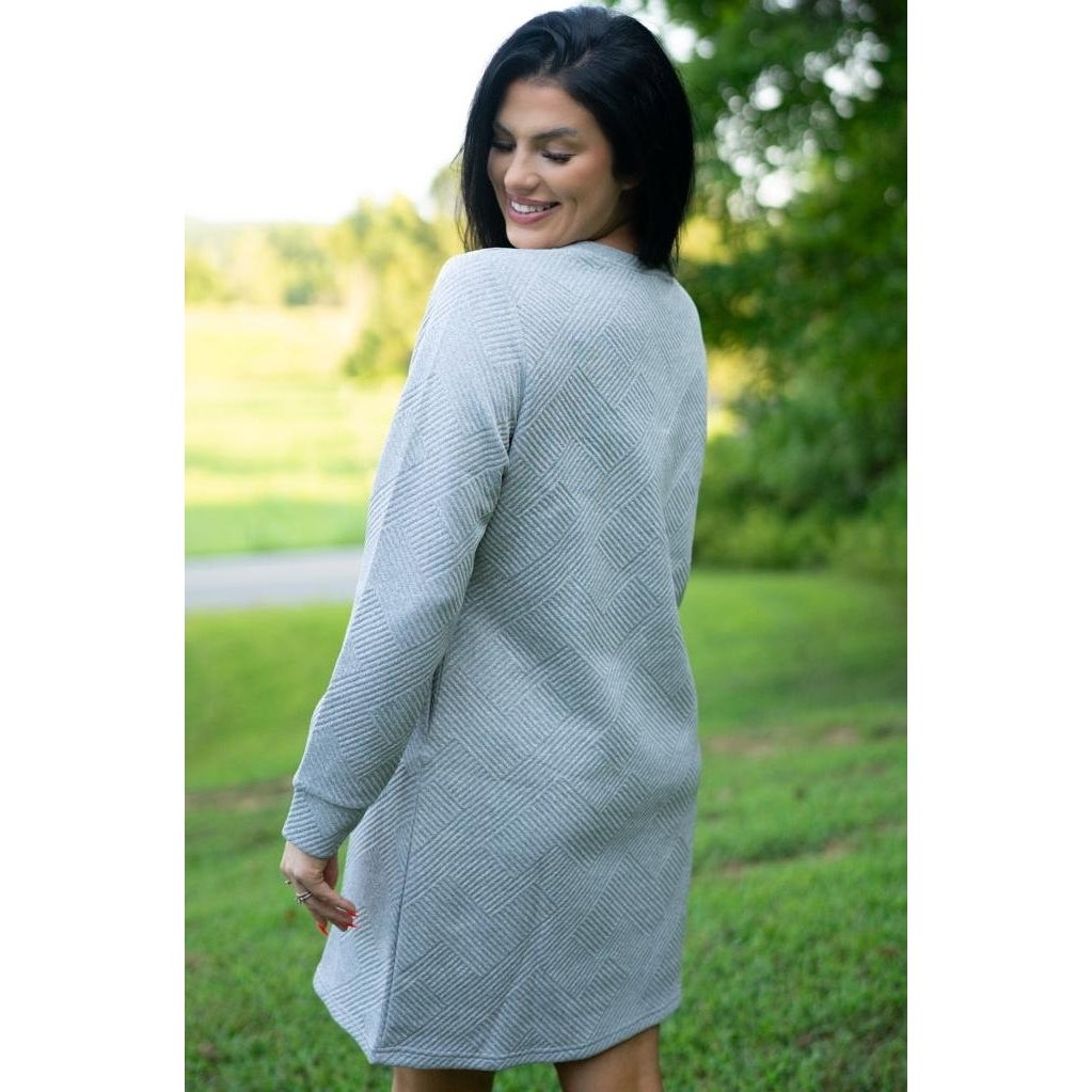 Quincy Textured Long Sleeve Dress Image 1