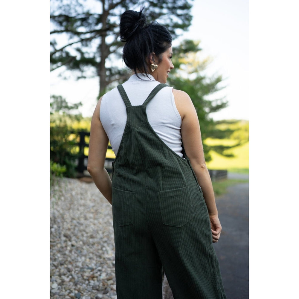 Reya Pocketed Loose Fit Corduroy Overall Image 2