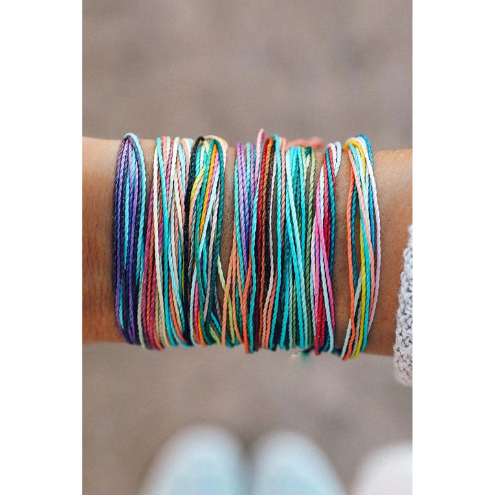 Multi Colors Wax Rope Woven Bracelet Set Image 4