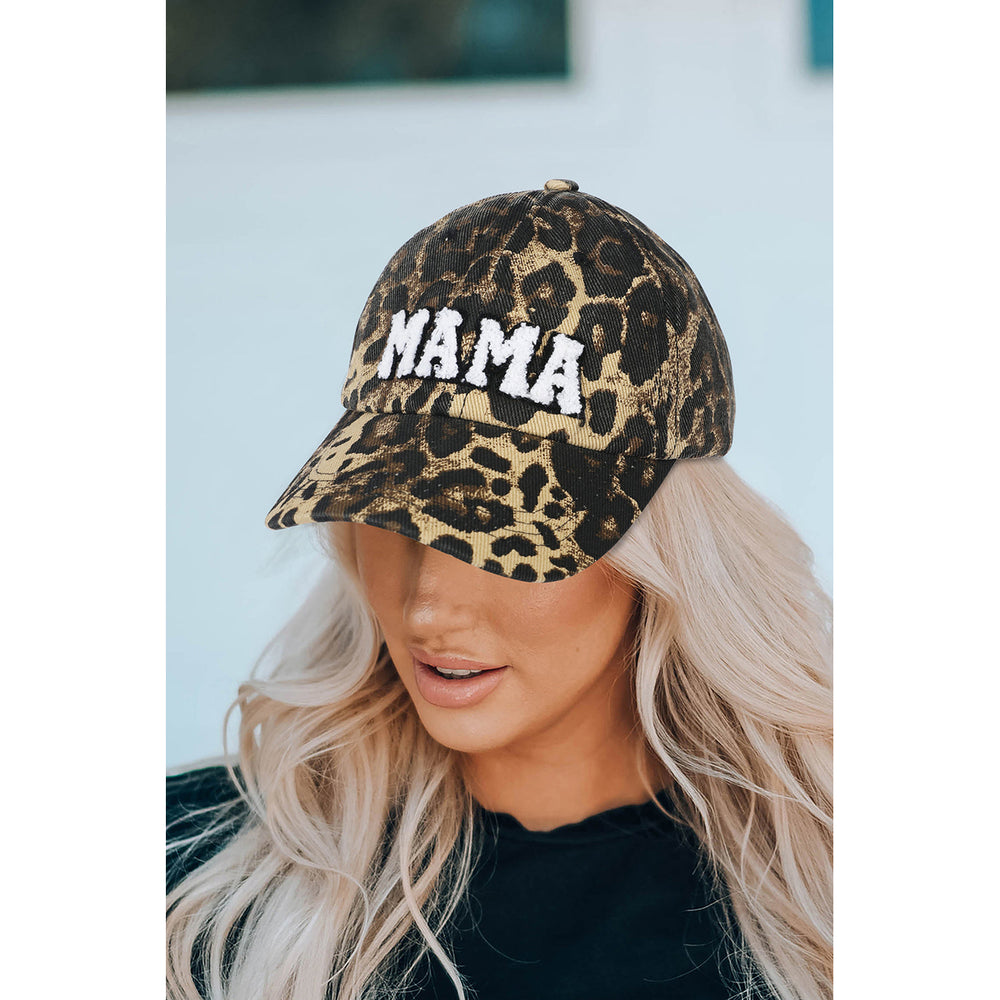 Leopard MAMA Baseball Cap Image 2