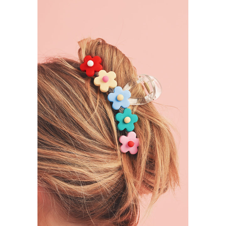 Multicolor Flowers Cute Hair Claw Clip Image 4