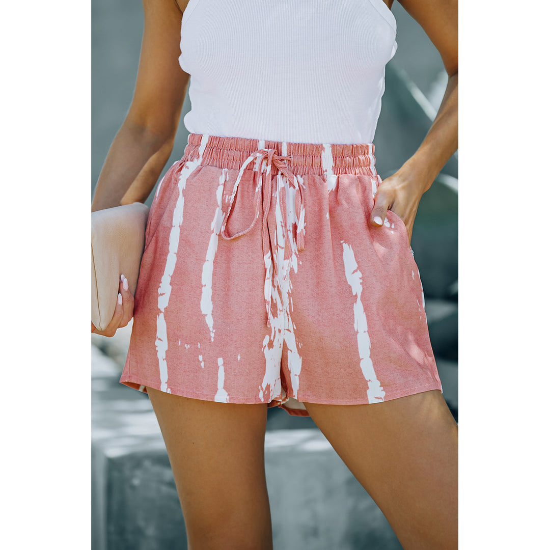 Murphy Tie Dye Drawstring Casual Shorts Image 1