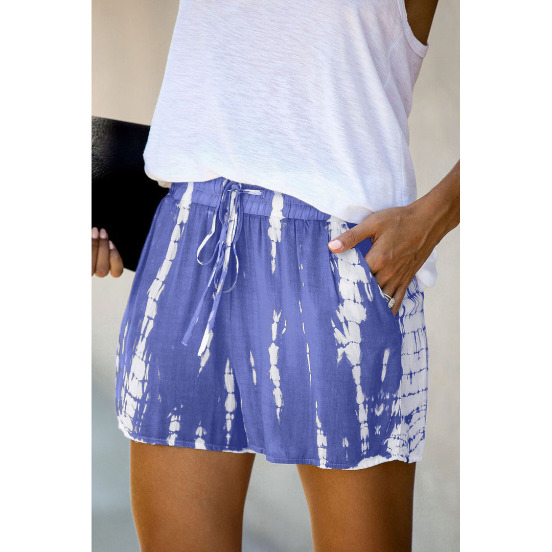 Murphy Tie Dye Drawstring Casual Shorts Image 7