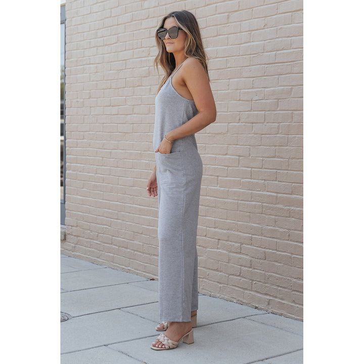 Naomi Pocket Spaghetti Strap Wide Leg Jumpsuit Image 3