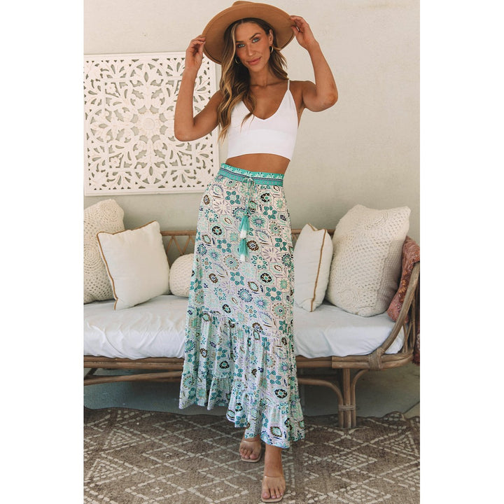 Noemi Floral Print Maxi Skirt Image 4