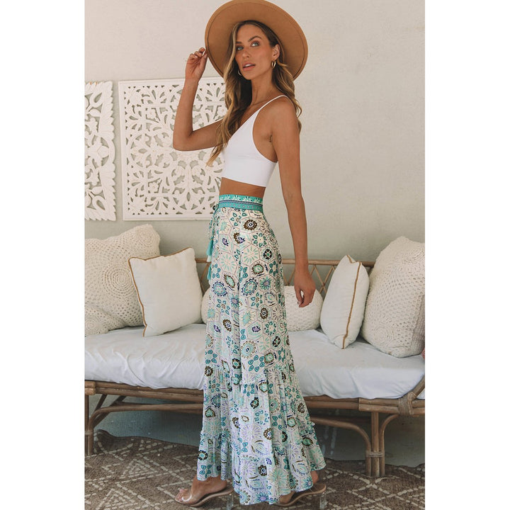 Noemi Floral Print Maxi Skirt Image 6