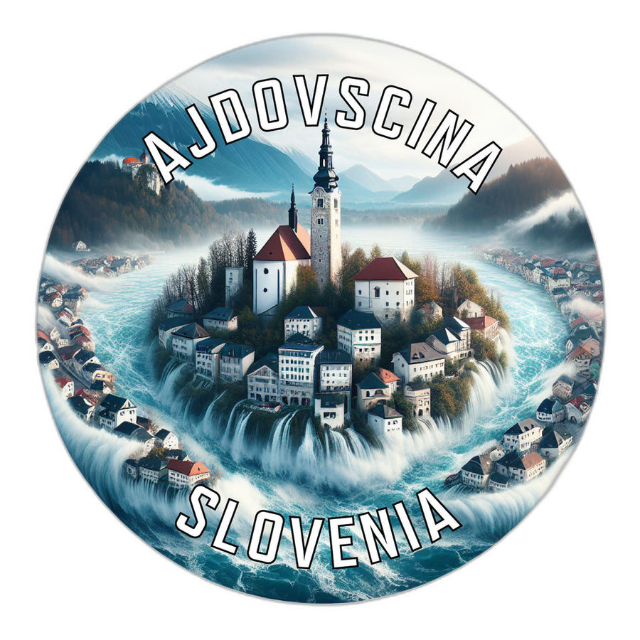 Ajdovscina Slovenia Souvenir Die Cut Flat Magnet Image 1