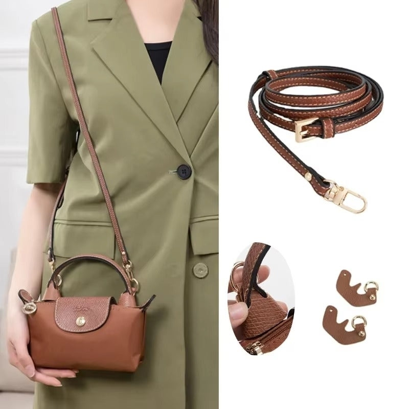 Bag Accessories Hooks and Shoulder Straps - DIY Leather Crossbody for Longchamp Image 1