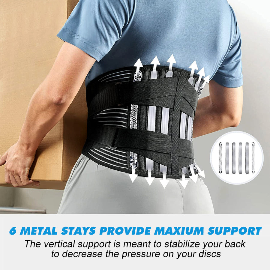 Back Support Belt for Back Pain Relief with Lumbar Pad Lower Back Brace for Men Women Anti-skid Lumbar Support for Image 1