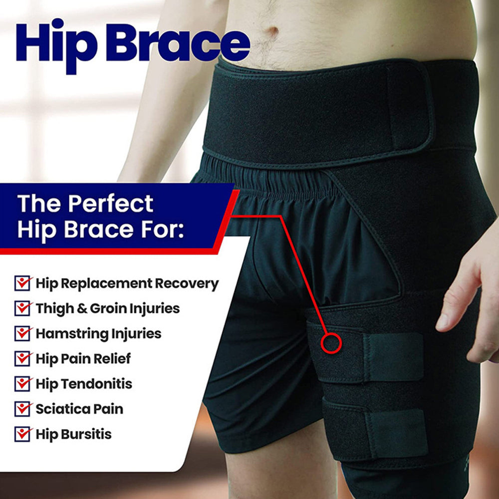 1Pcs Groin Support Groin Compression Wrap for Hip Flexor Brace Adjustable Sciatic Pain Relief Brace and Thigh Hamstring Image 4