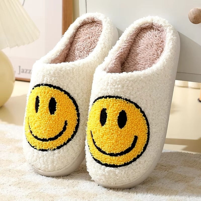 Couples Autumn/Winter Furry Slippers - Cartoon Design Thick Sole Anti-Slip Image 2