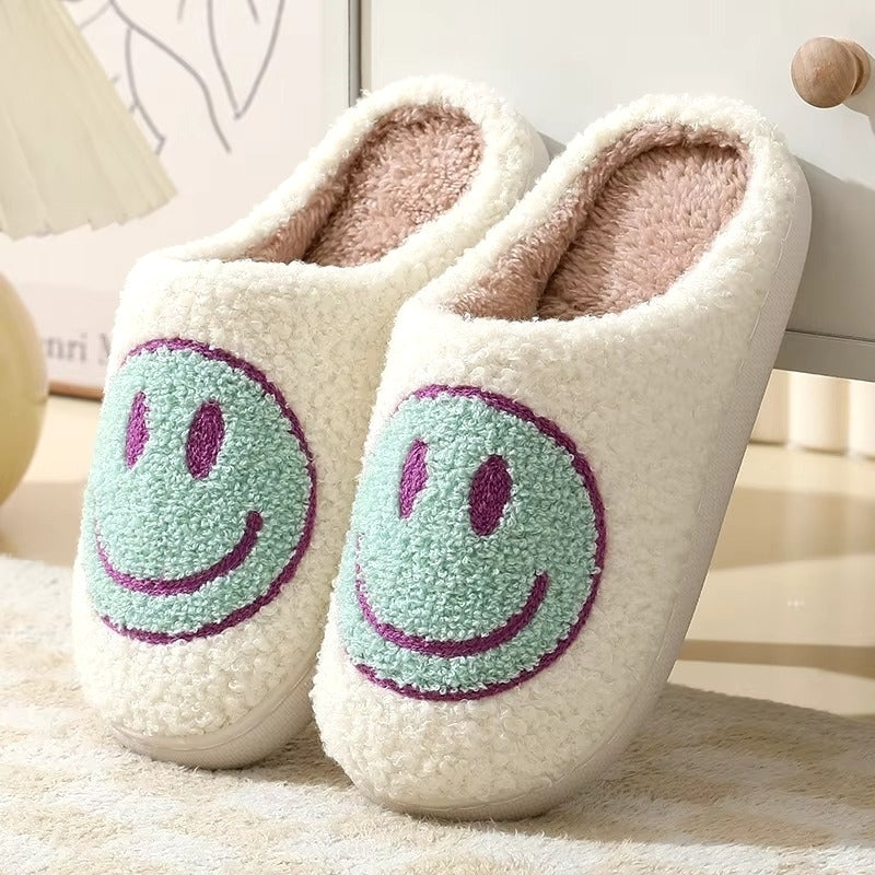 Couples Autumn/Winter Furry Slippers - Cartoon Design Thick Sole Anti-Slip Image 3