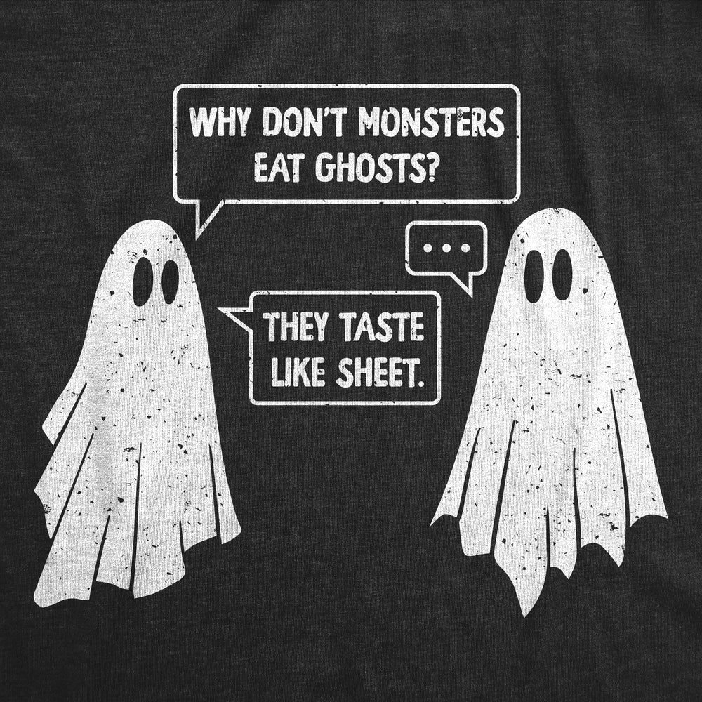 Mens Funny T Shirts Ghost Joke Sarcastic Halloween Bedsheet Ghosts Graphic Novelty Tee For Men Image 2