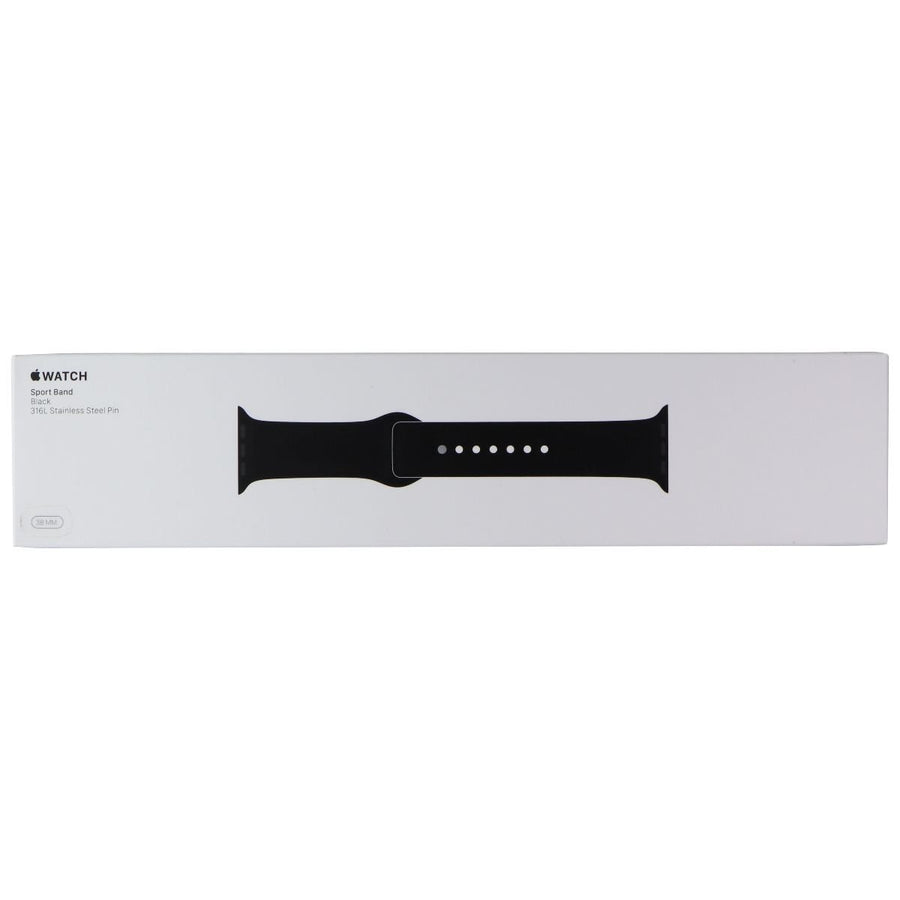 Apple Watch Sport Band (38mm) for 38/40/41mm - Black - Full Set Image 1