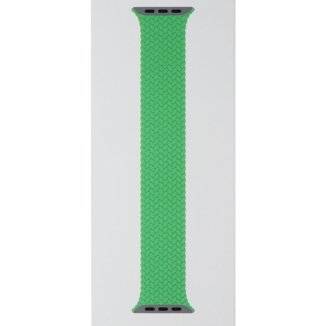 Apple 45mm Braided Solo Loop for Apple Watch 49/46/45/44mm - Bright Green/Size 8 Image 3