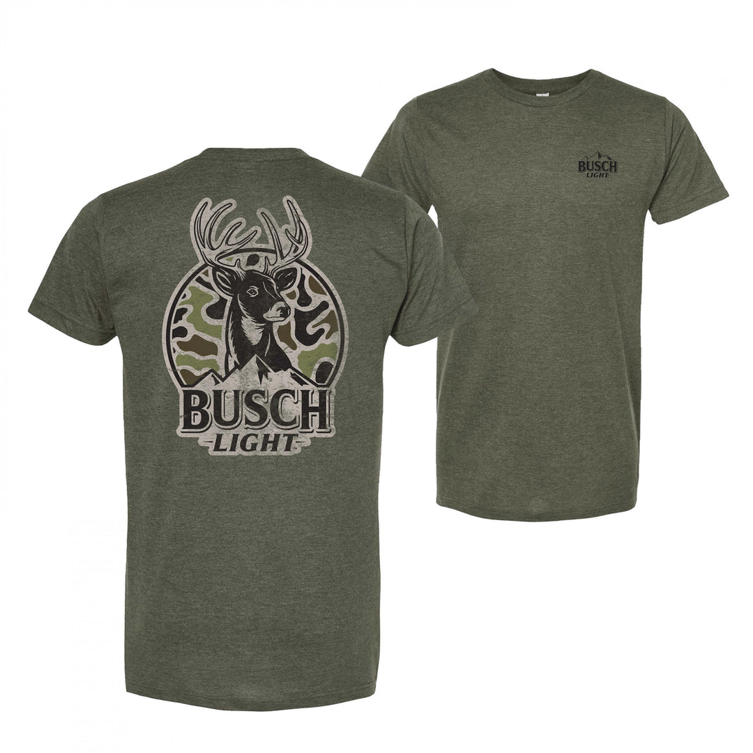 Busch Light Deer Hunting Forest Green T-Shirt Image 1