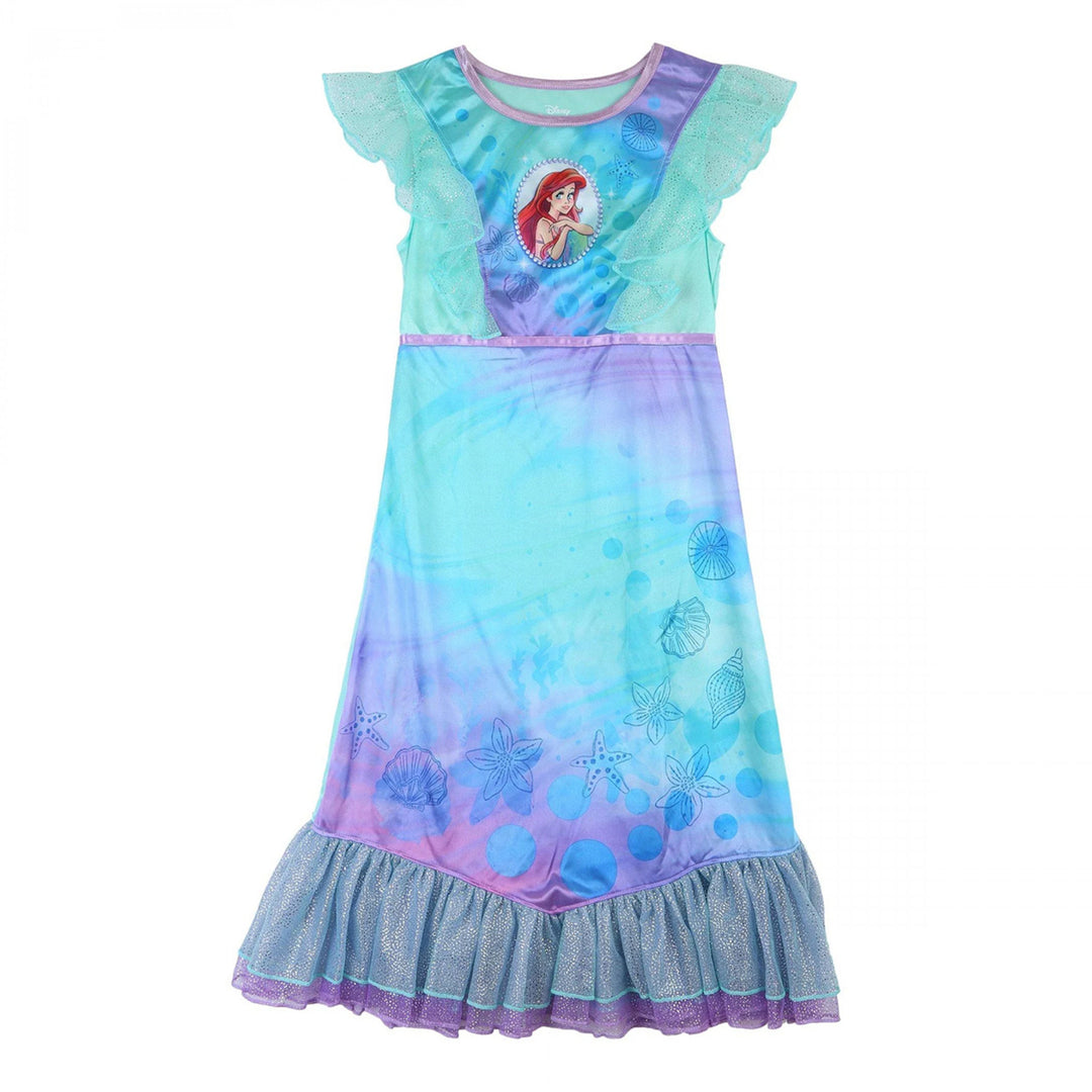 The Little Mermaid Ariel Watercolor Girls Gown Image 1