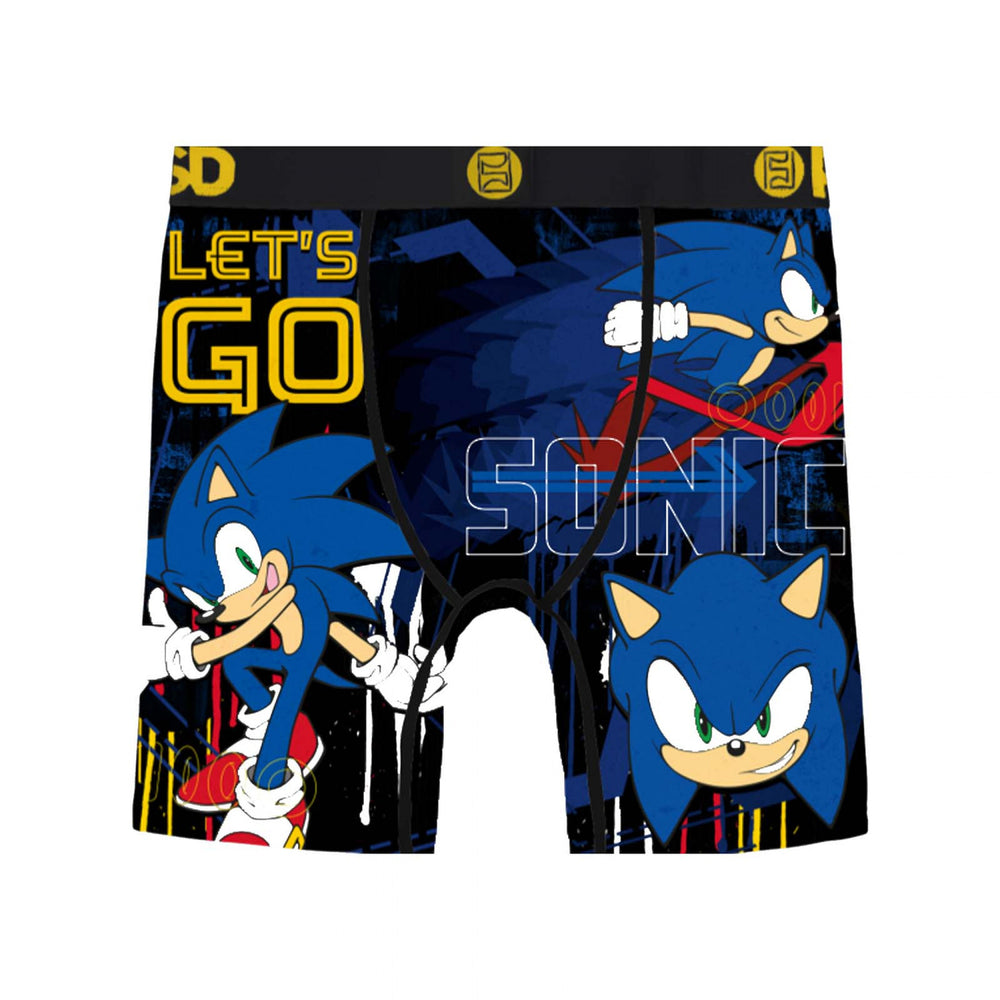 Sonic the Hedgehog Lets Go Youth PSD Boxer Briefs Image 2