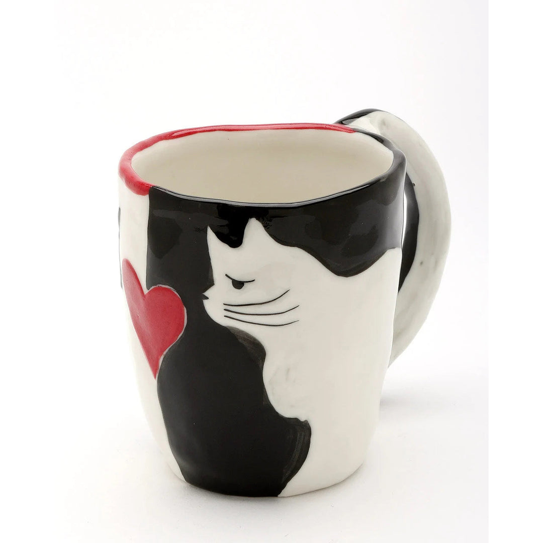 Ceramic Black and White Cat Mug , Image 4