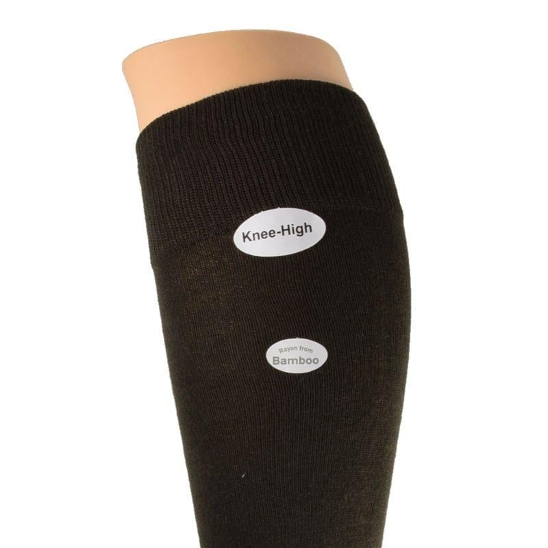 Classic Flat Knit Bamboo Knee Hi Socks 2 pair Pack Image 4