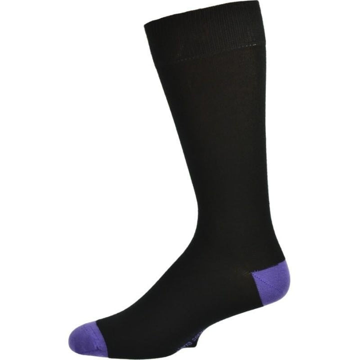 Contrast Heel and Toe Bamboo Socks Image 1