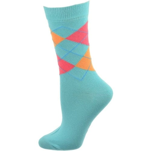 Cotton Argyle Crew Womens Socks Image 2